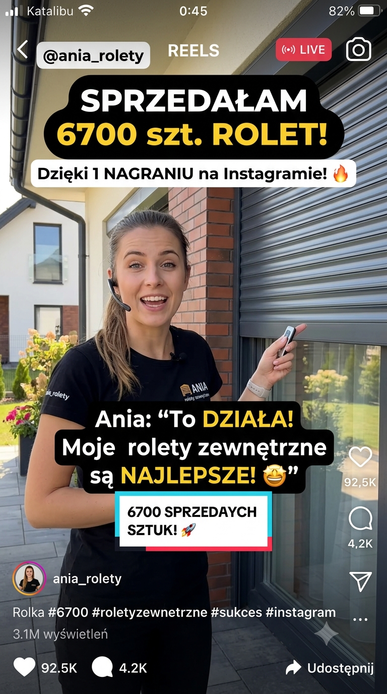 Ania — ambasadorka AI marki rolet zewnętrznych